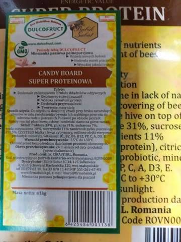 Pasza dla pszczół  - Super Proteiny+ białko 1kg