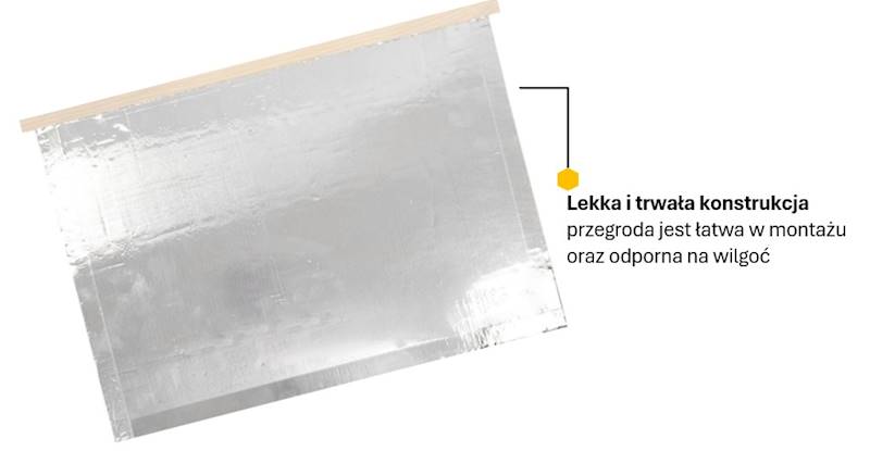 Przegroda zacieśniająca styrop. - aluminium Wlkp 
