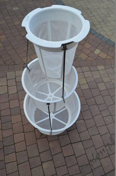 Sito cylindryczne plastik + stojak / kpl / średnie