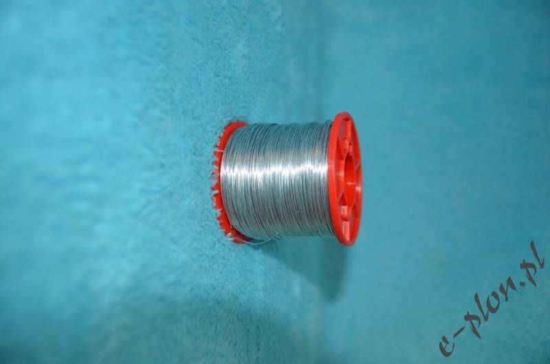 Drut do węzy 0,4 mm ocynk - 250g /300m/