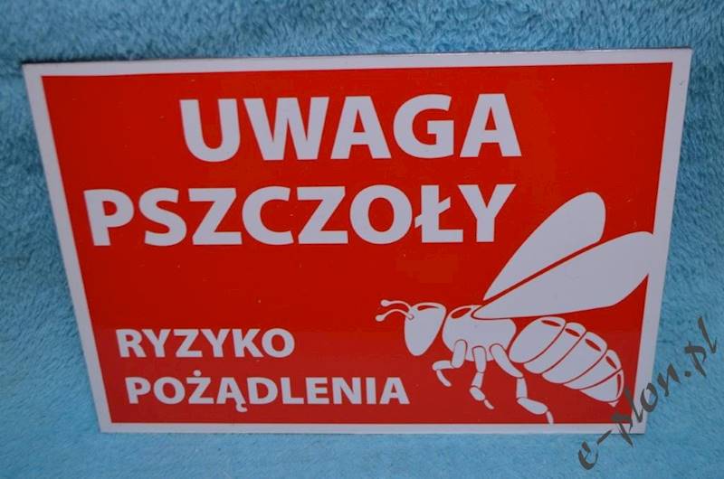 Tabliczka A3 "Uwaga pszczoły" - wzór T54