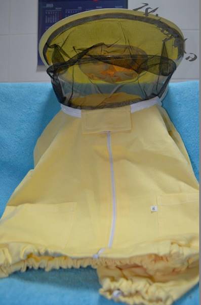 Bluza pszczelarska z kapeluszem /zamek/ rozm. L