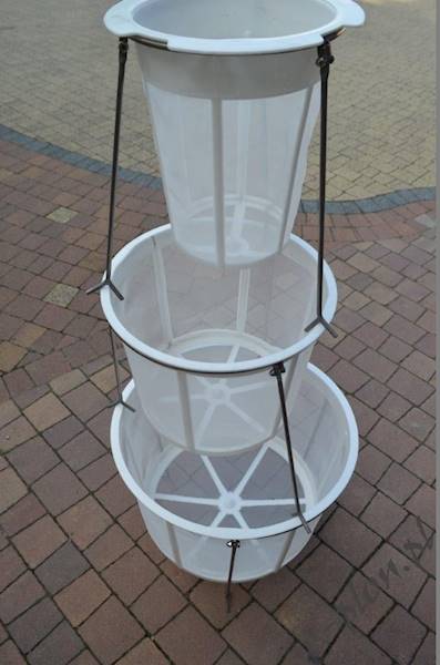 Sito cylindryczne plastik + stojak / kpl / duże