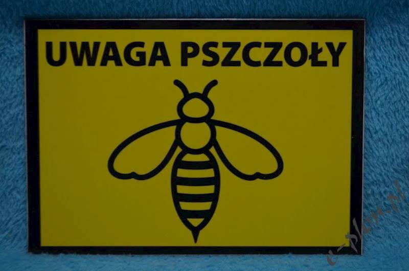 Tabliczka A3 "Uwaga pszczoły"  - wzór 52
