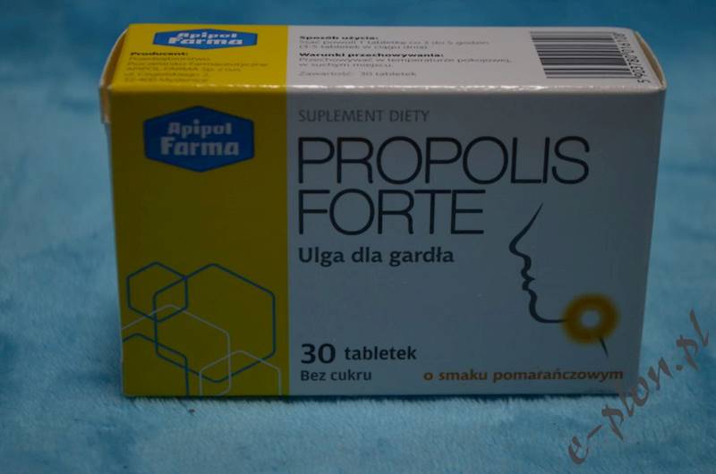 Propolis Forte smak pomarańczowy 30 tabl.