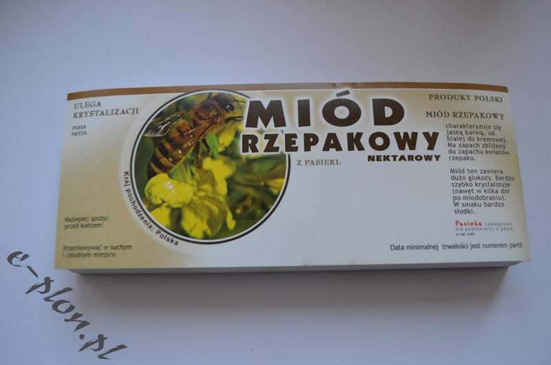 Etykieta samoprzylepna duża rzepak E103