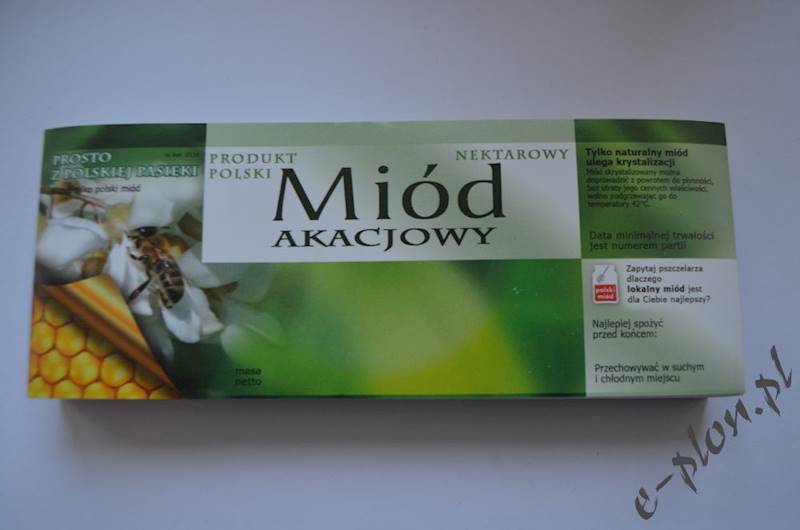 Etykieta samoprzylepna duża akacja E116