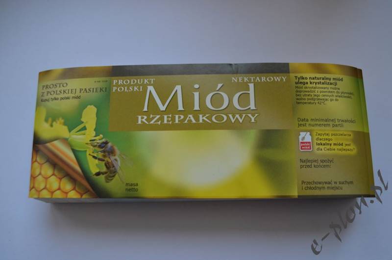 Etykieta samoprzylepna duża rzepak E119