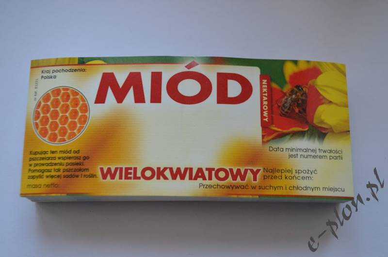 Etykieta samoprzylepna mała wielokwiat E1221