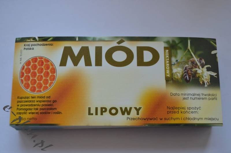 Etykieta samoprzylepna mała lipa E1223
