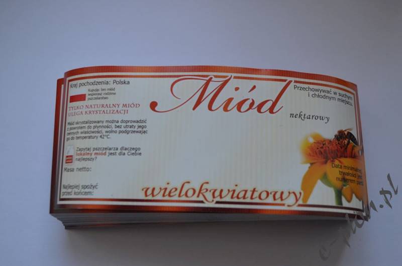 Etykieta samoprzylepna mała wielokwiat E75