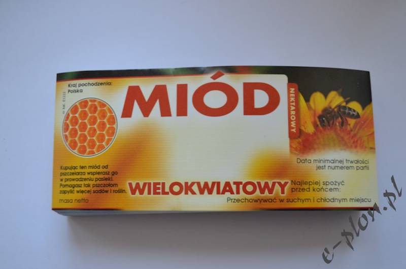Etykieta samoprzylepna mała wielokwiat E1222