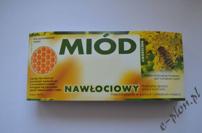 Etykieta samoprzylepna mała nawłoć E1033