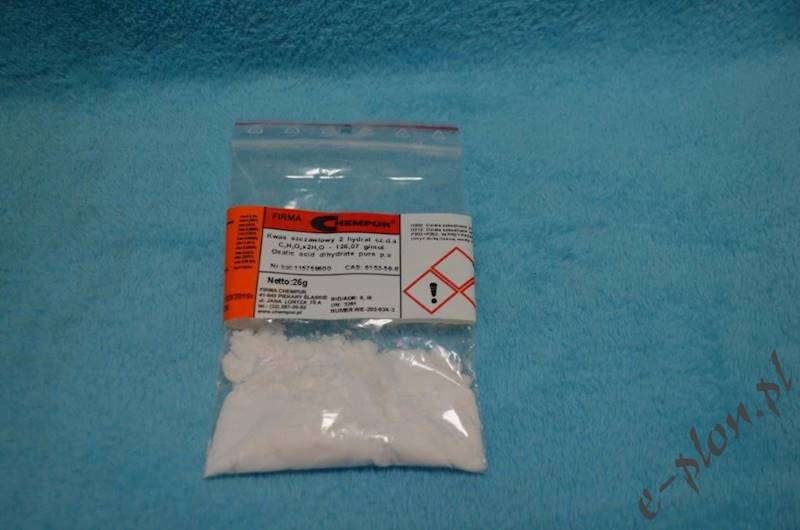 Kwas szczawiowy 25 g.