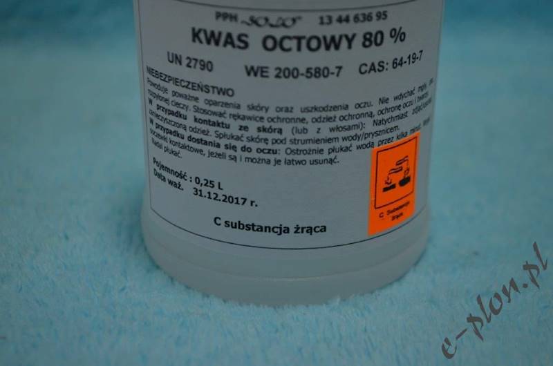 Kwas octowy 0,25 l