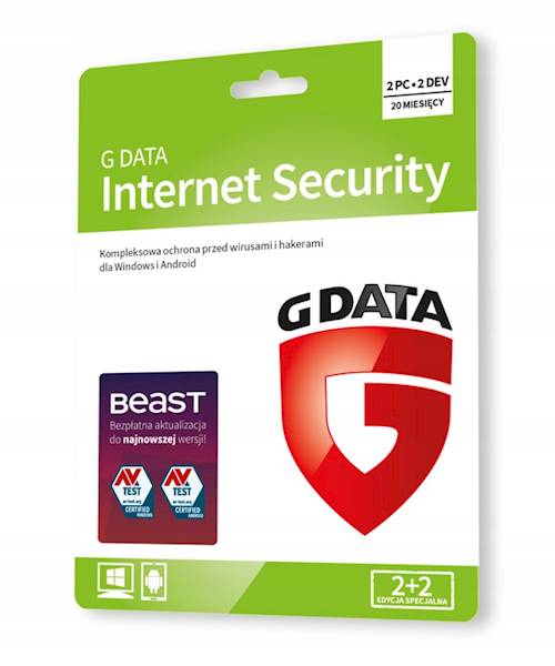 G DATA INTERNET SECURITY 2+2 20 M-CY