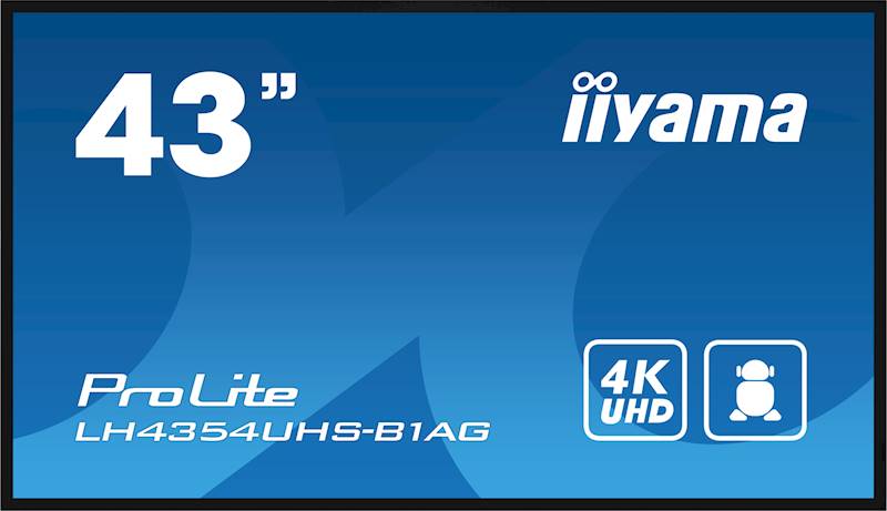 MONITOR WIELKOFORMATOWY IIYAMA LH4354UHS-B1AG, 4K, 500 CD/M2, ANDROID 11, 24/7