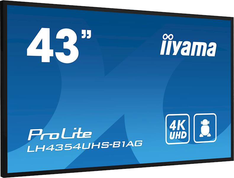 MONITOR WIELKOFORMATOWY IIYAMA LH4354UHS-B1AG, 4K, 500 CD/M2, ANDROID 11, 24/7