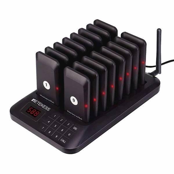 PAGER KLIENTA COASTER TD157 ZESTAW 16 PAGERÓW RETEKESS