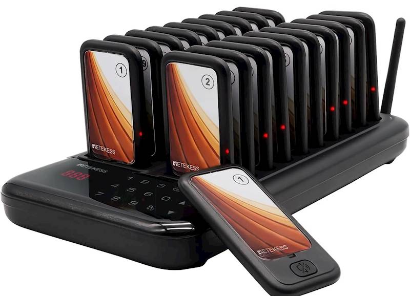 PAGER KLIENTA COASTER TD173 ZESTAW 20 PAGERÓW RETEKESS