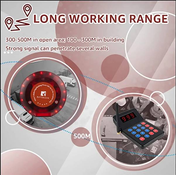 PAGER KLIENTA COASTER T119 ZESTAW 10 PAGERÓW RETEKESS