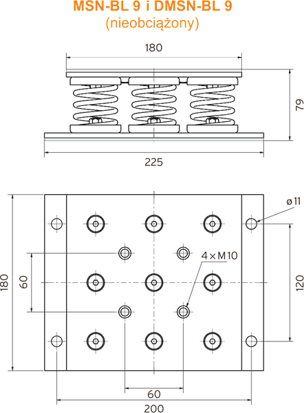ISOTOP MSN-BL 9 wibroizolator