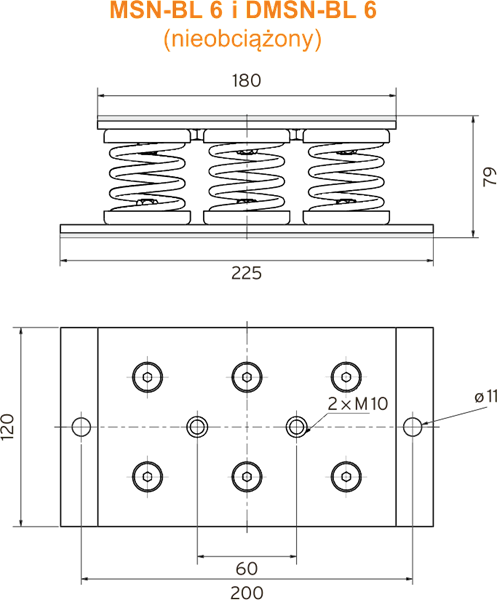 ISOTOP MSN-BL 6 wibroizolator