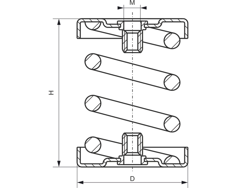 ISOTOP SD 4/KTL wibroizolator