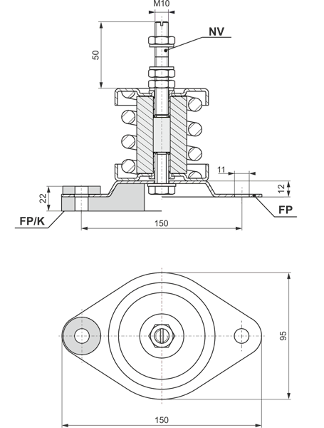 ISOTOP DSD 3 wibroizolator