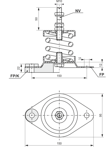 ISOTOP SD 1 wibroizolator