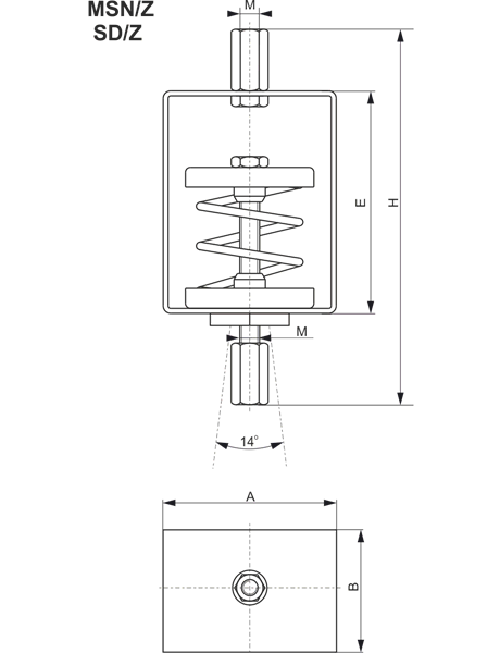 ISOTOP MSN/Z 6 wibroizolator
