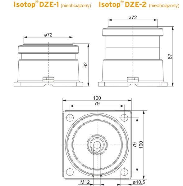 ISOTOP DZE-2-NE-SP wibroizolator