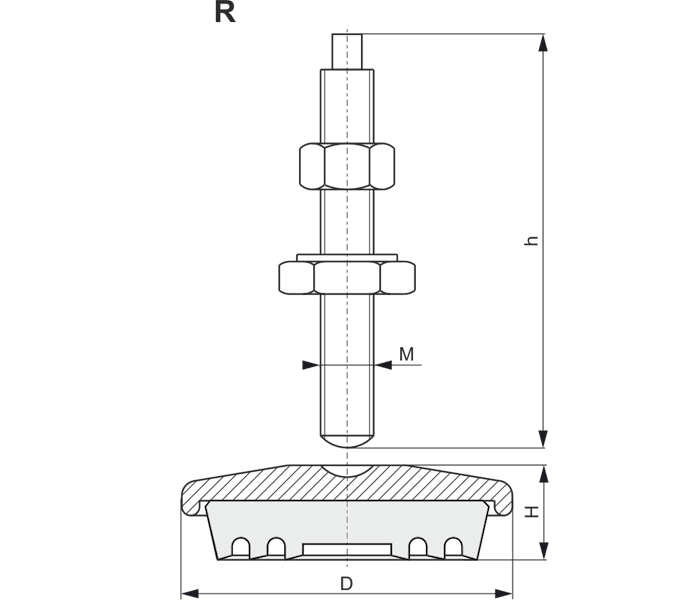 Egana R-90 wibroizolator