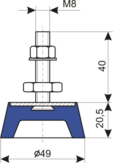 Egana 000NM wibroizolator