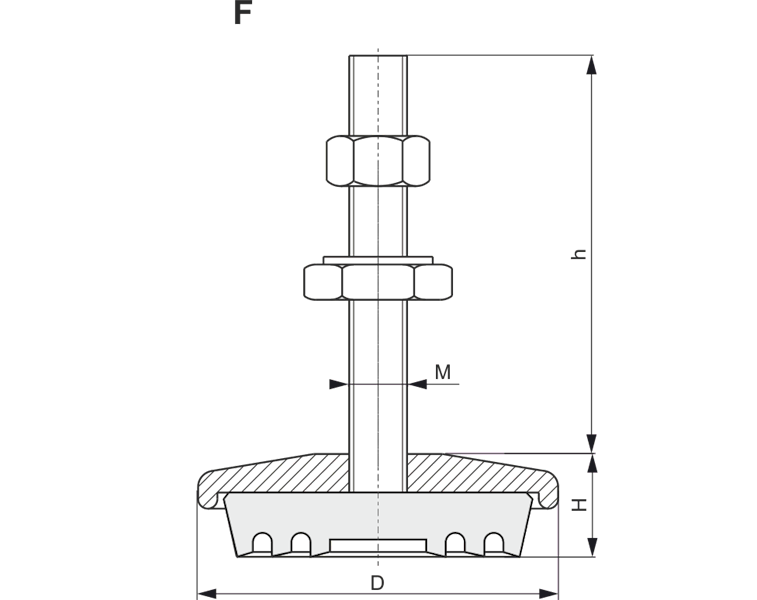 Egana F-90 INOX wibroizolator