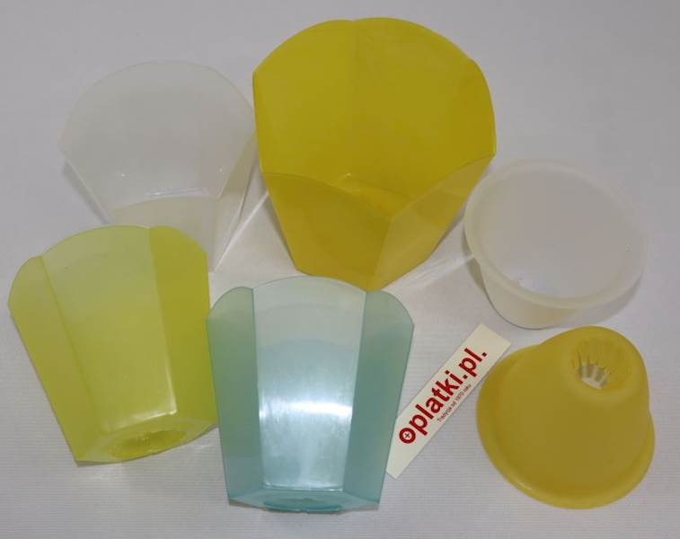 Osłona - lampion do świecy mały, duży mix kolor