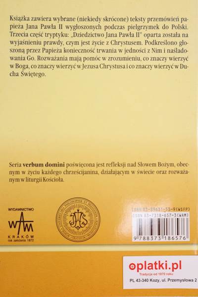 Dziedzictwo J.P II - Nab.październik/ VD WAM