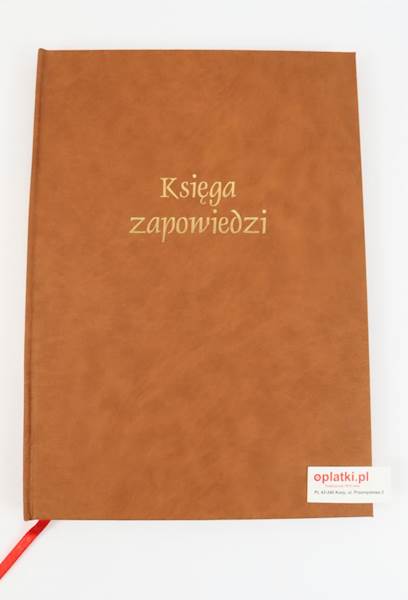 Księga Kancelaryjna ZAPOWIEDZI brąz CH 100 str.