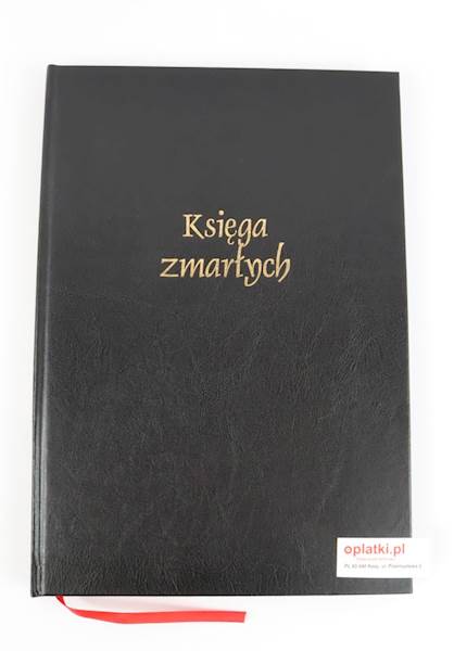 Księga Kancelaryjna ZMARŁYCH czarna CH 100 str.