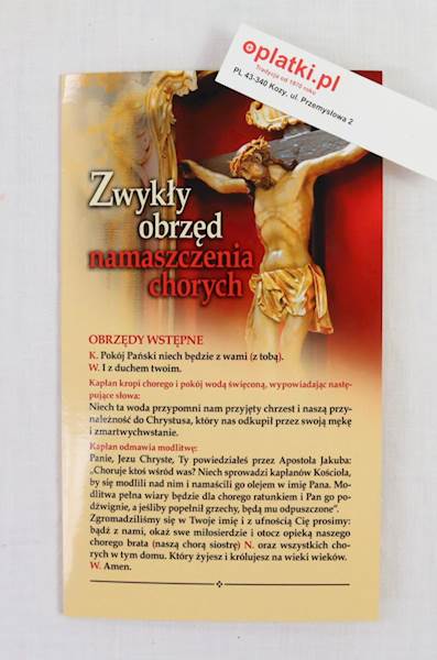 Obrzęd Namaszczenia Chorych - zwykły 06/15168