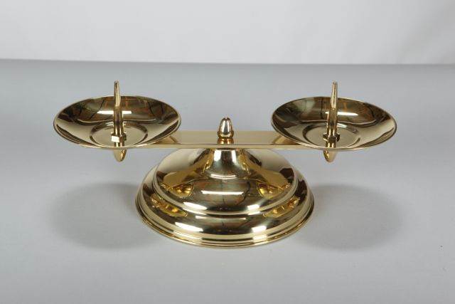 Lichtarz mosiężny L35 - 9 cm