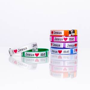 Bransoletka z napisem I love Jesus JS 1532 BC185