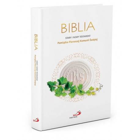 Biblia z rybką I Komunia Św.