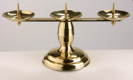 Lichtarz mosiężny L6 19 cm