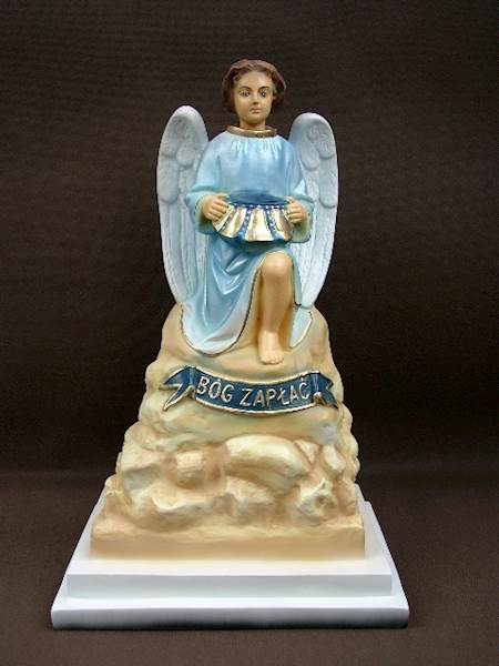 Figura Aniołek Skarbonka  45 cm.  332 N