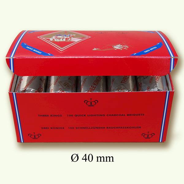 Węgielki Three Kings do trybularzy WG 40 mm rolka