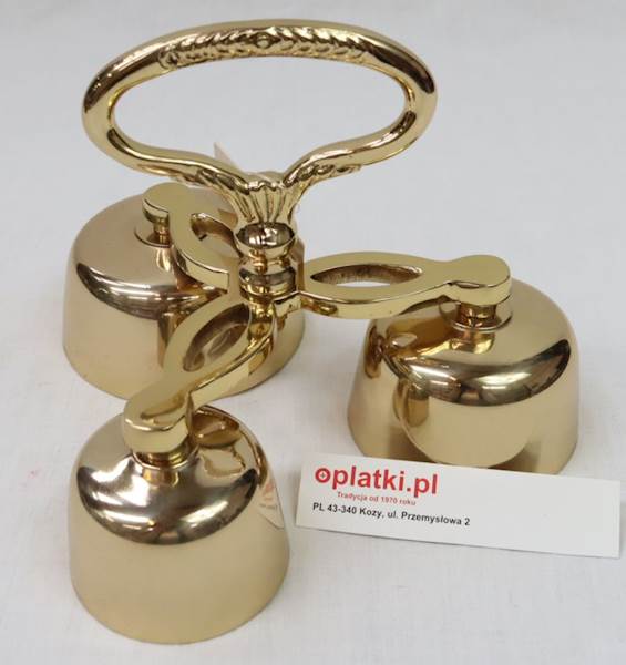 Dzwonek  mosiężny potrójny JS 786917
