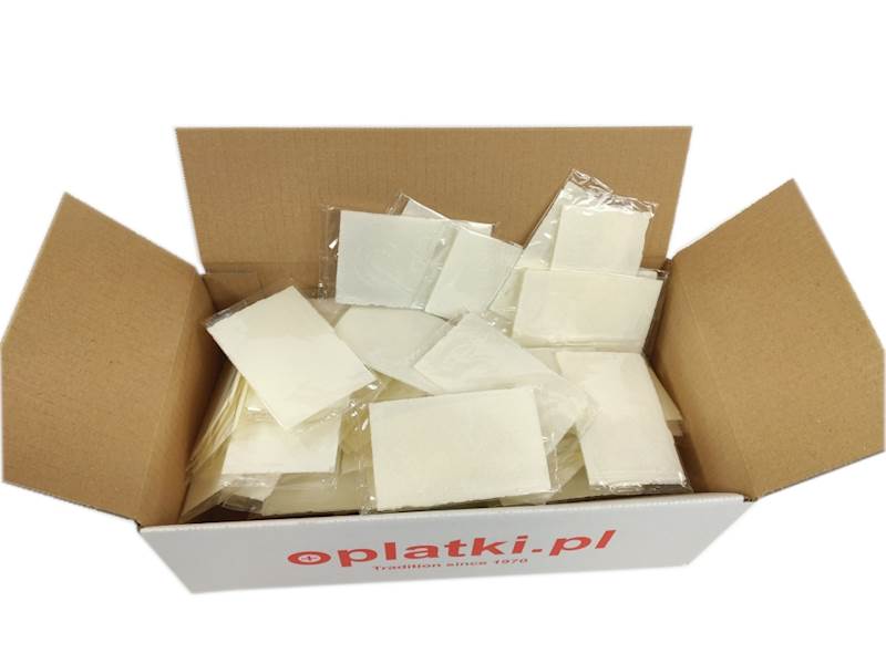 Opłatek mały do kartek KSM(1)200szt.folia bezb.