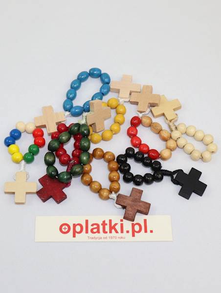Różaniec JS FR07 FR19 drewniany dziesiątka