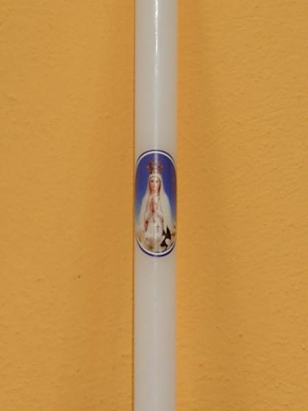 Świeca Paschalik Fatima  stołowa 26 